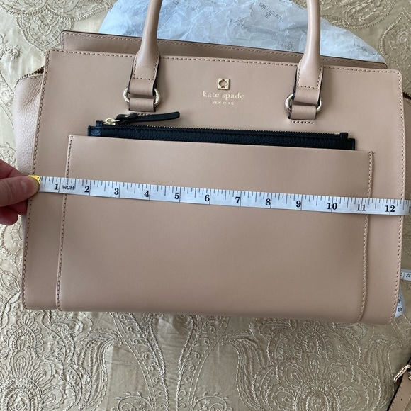 Kate Spade Beige Black Bag Purse NWT - Picture 6 of 10